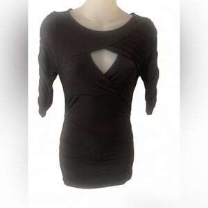 Guess Black Dress with Cutout Design